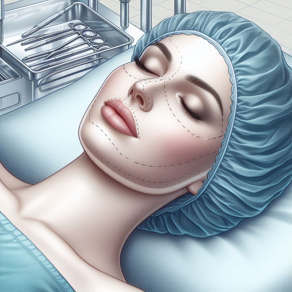 Skin preparation for cosmetic surgery